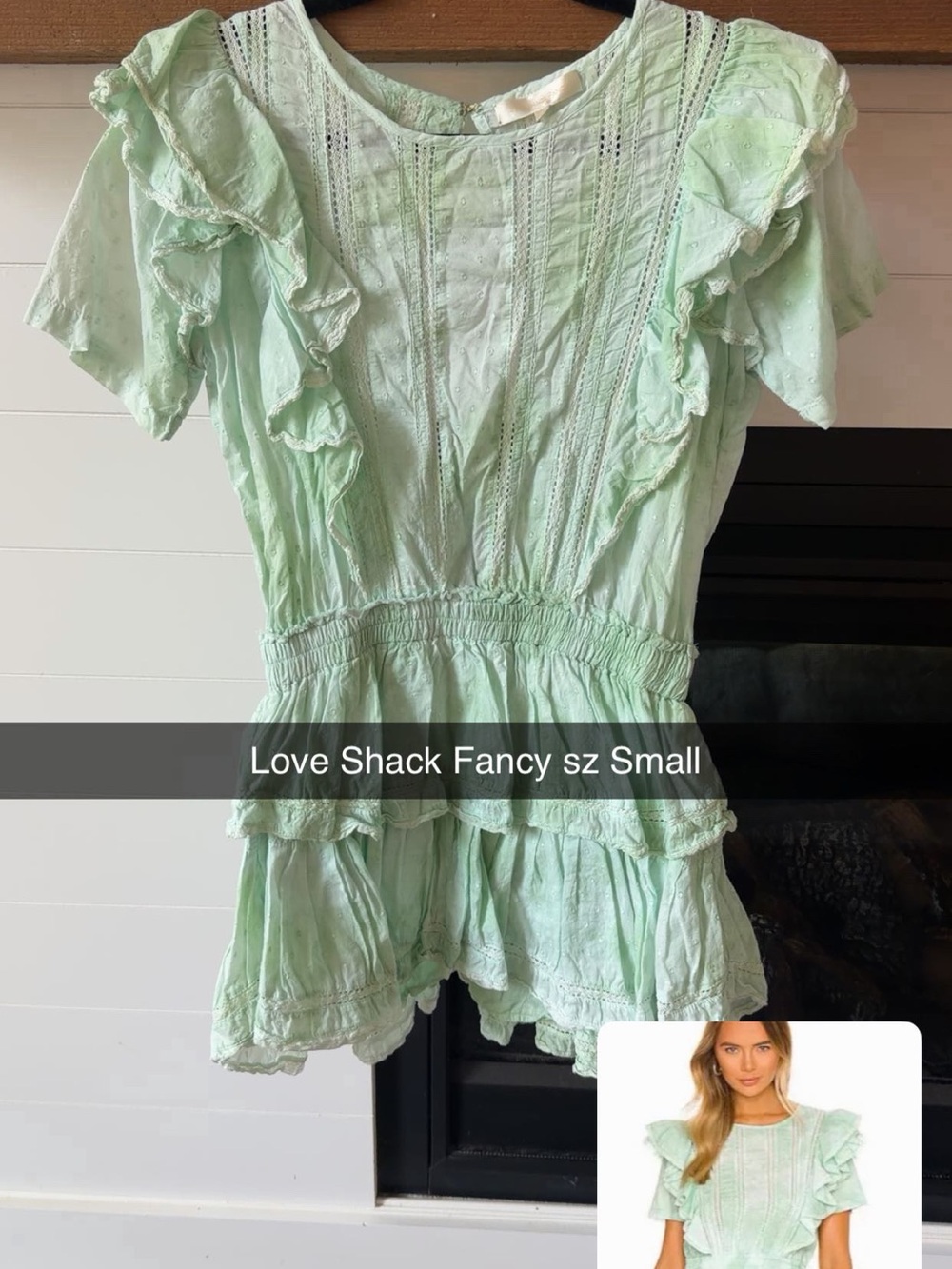 LoveShackFancy Mint Green dress